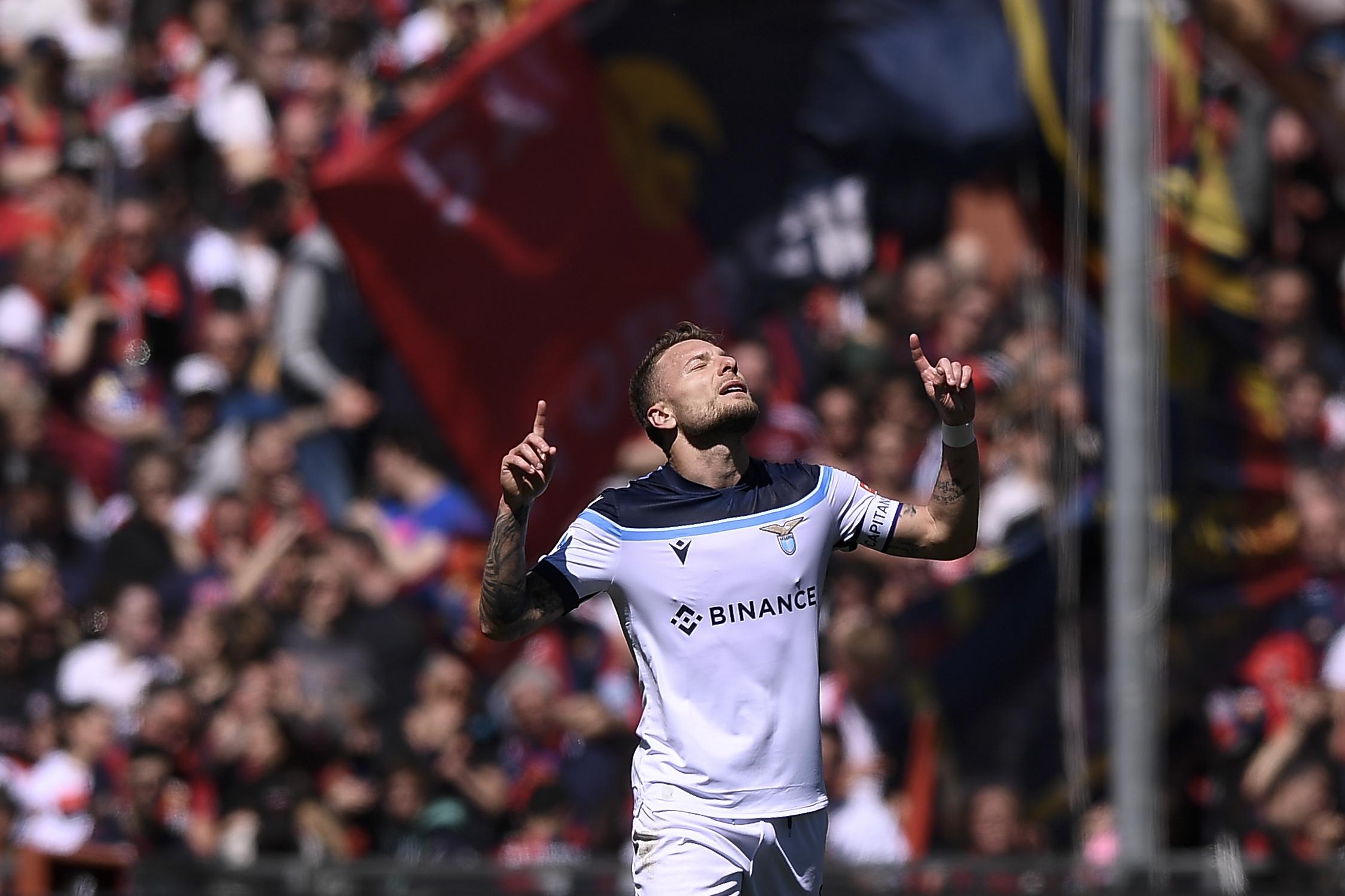 Genoa-Lazio 1-4, Immobile show con tripletta