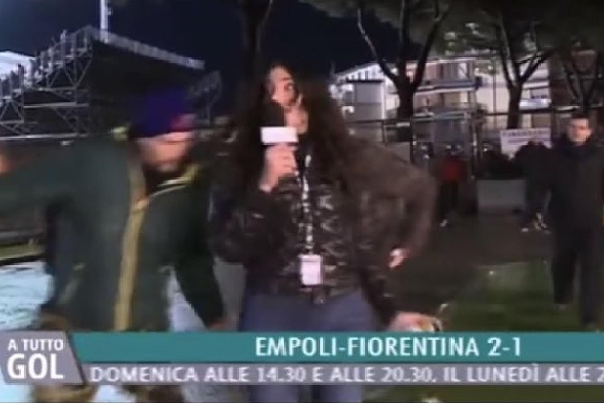 Giornalista molestata in diretta, tifoso condannato un anno e 6 mesi