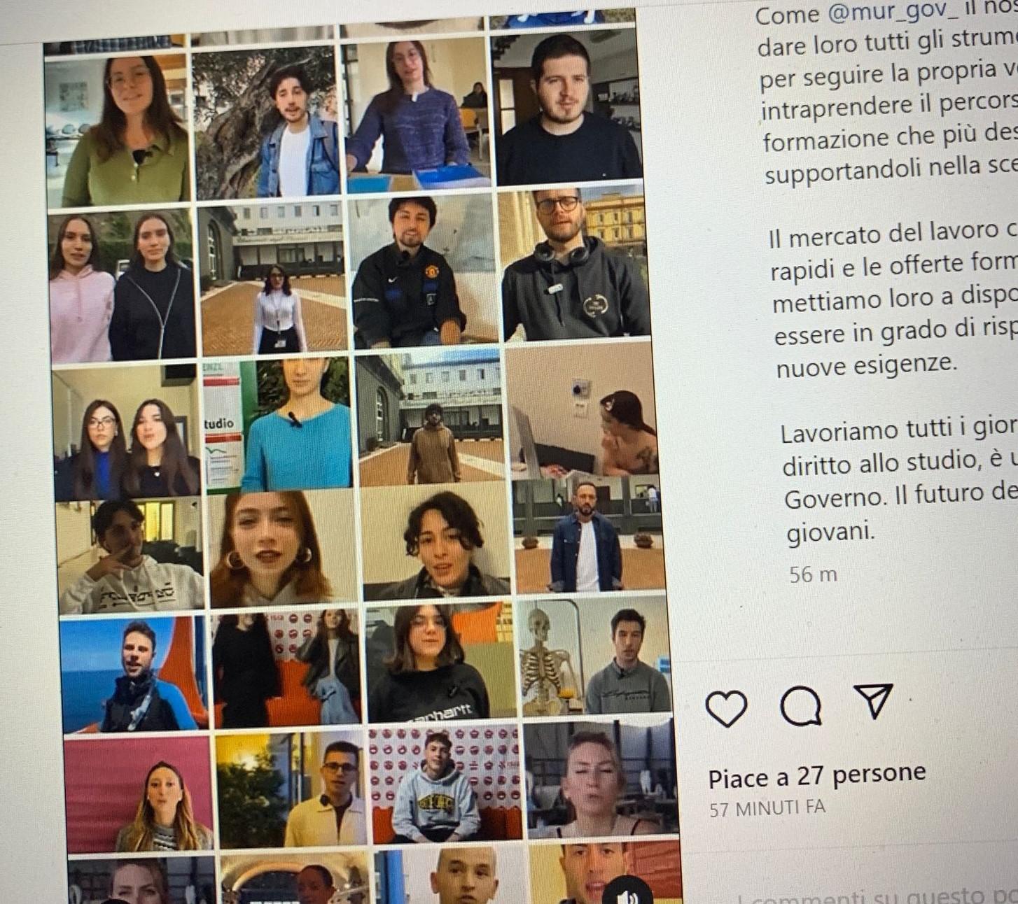 Giornata Internazionale degli Studenti, il Mur posta su Instagram un video con i loro 'sogni'