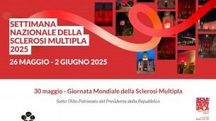 Giornata mondiale sclerosi multipla numero 25, l'Italia si tinge di rosso