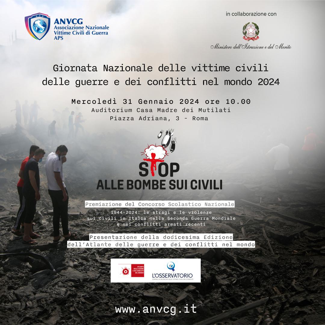 Giornata nazionale vittime civili guerre, palazzi si tingono di blu per dire 'stop'