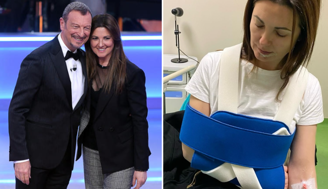 Giovanna Civitillo, incidente per la moglie di Amadeus: "Poteva andare molto peggio"