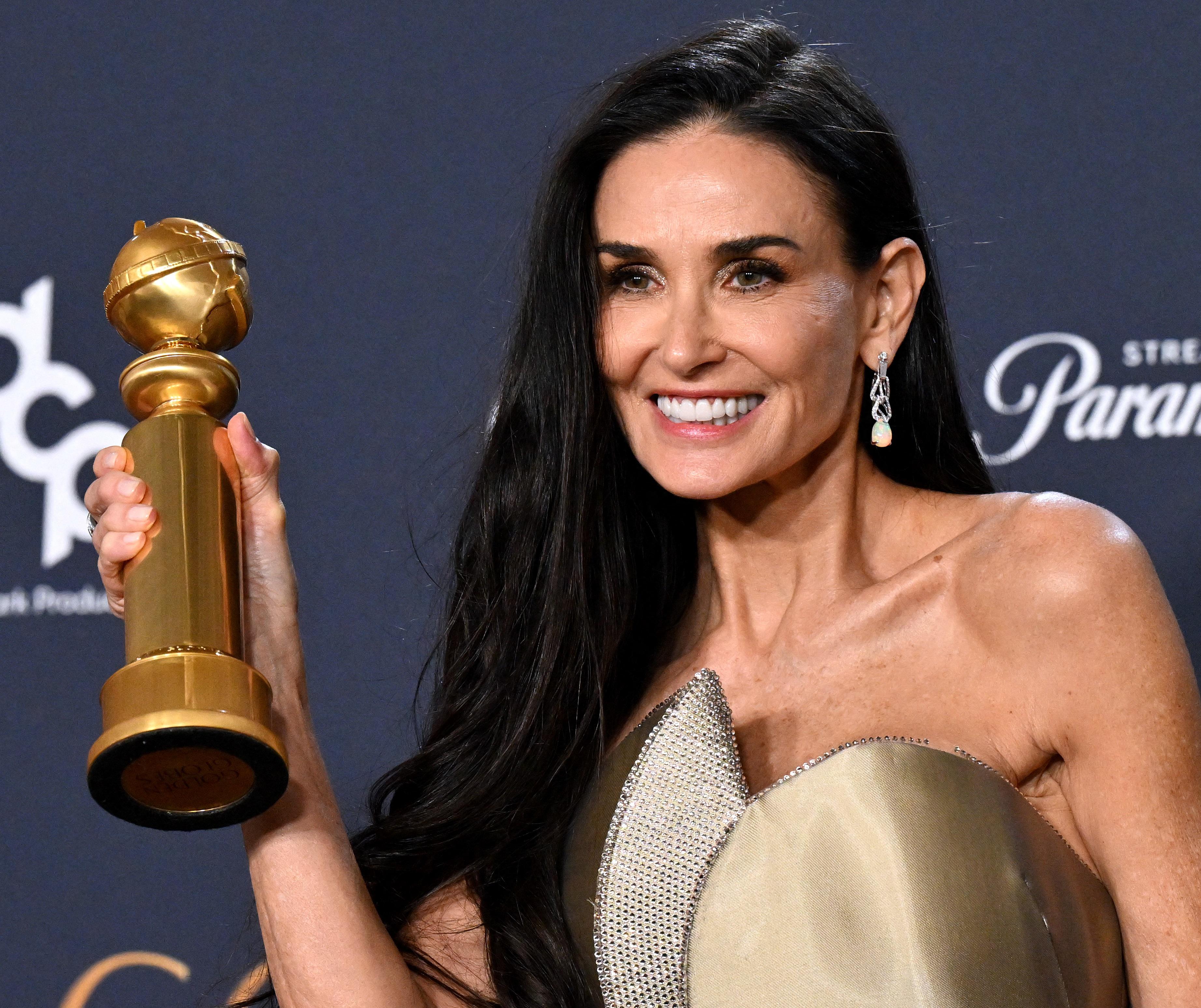 Golden Globe, trionfo di 'Emilia Perez' e Demi Moore