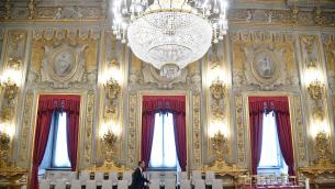 Governo, compagno e figlia Meloni in prima fila per il giuramento