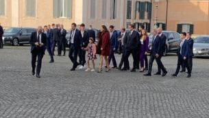 Governo Meloni, Salvini al Quirinale con i figli