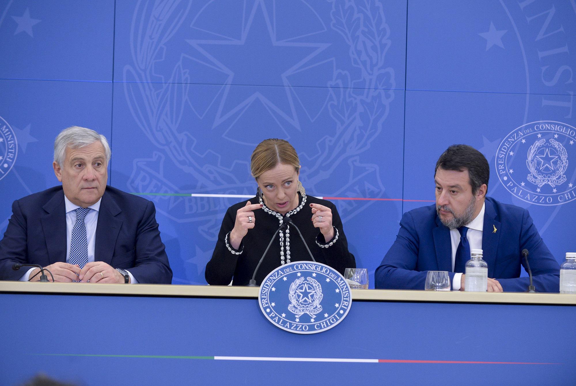 Governo, vertice tra Meloni, Salvini e Tajani a Palazzo Chigi