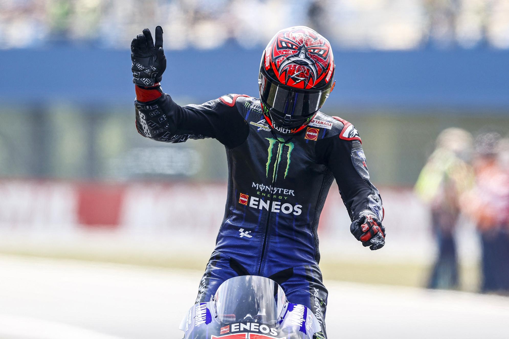 Gp Olanda, vince Quartararo davanti a Vinales