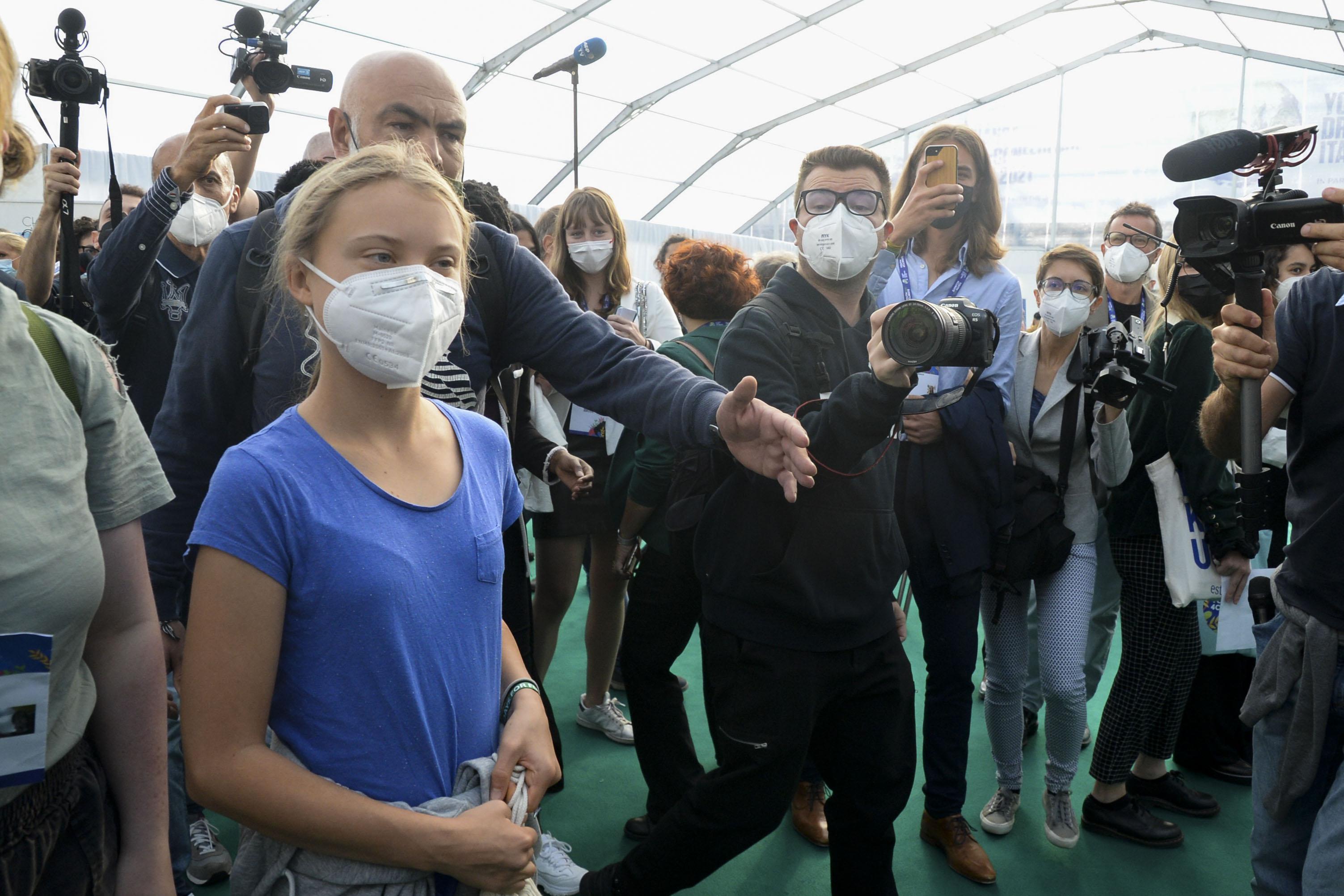 Greta Thunberg a Milano per la 'Youth4Climate'