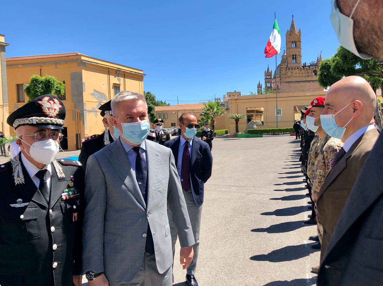Guerini a Palermo: "Dai Carabinieri durissimo colpi alla mafia"