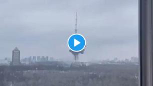 Guerra Ucraina-Russia, missile colpisce torre tv Kiev - Video