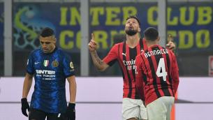 Inter-Milan 1-2, doppietta Giroud e derby rossonero