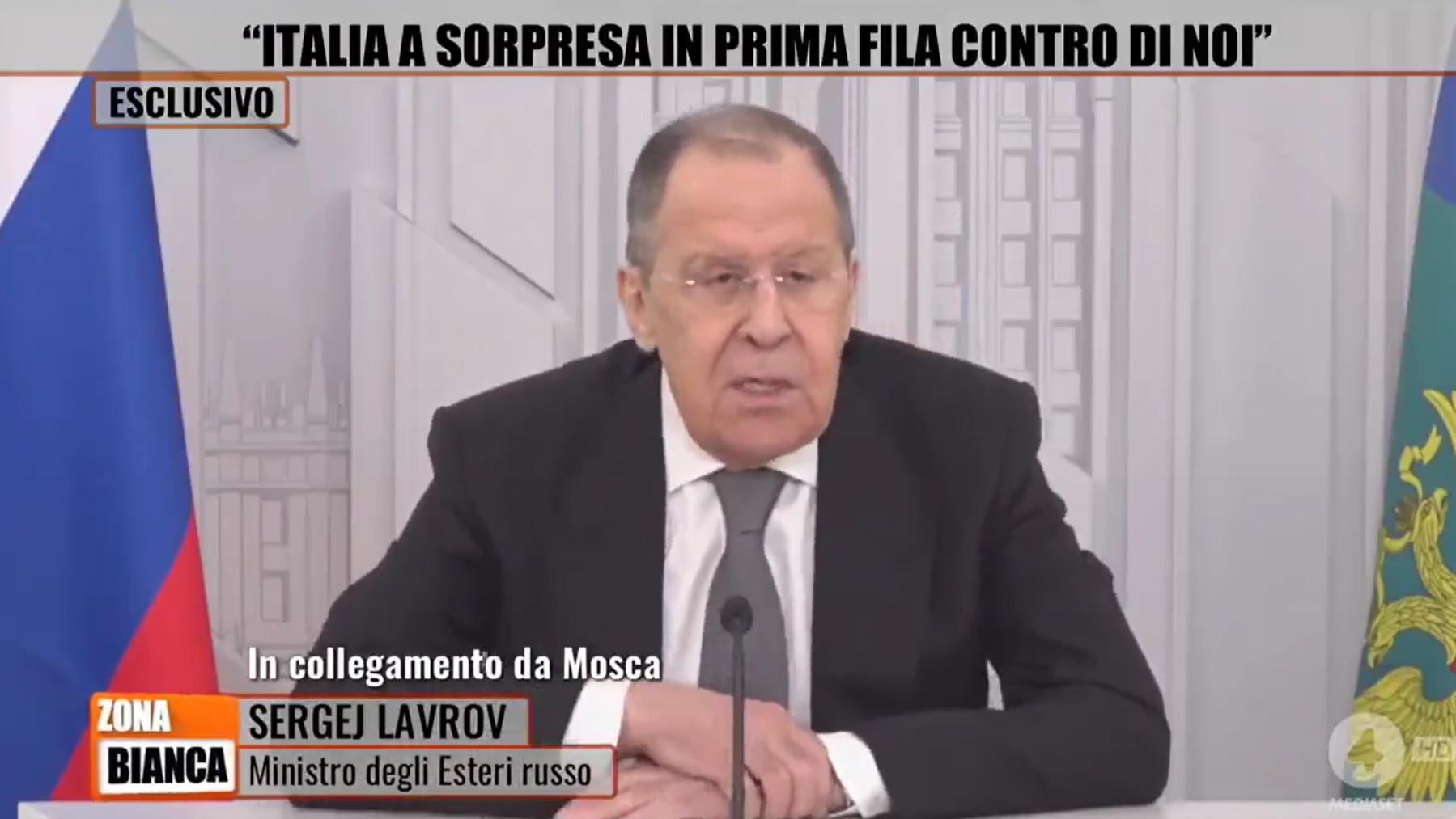 Intervista Lavrov, Mosca a Draghi: "Politici italiani ingannano opinione pubblica"