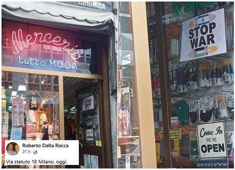 "Israeliani non benvenuti", polemiche su cartello in negozio a Milano