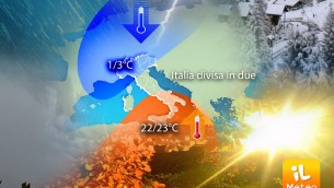 Italia divisa in due, sole al Sud e neve al Nord: previsioni meteo
