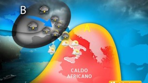 Italia spaccata in due tra temporali e caldo africano: le previsioni meteo