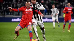 Juventus-Napoli 1-1, Chiesa risponde a Mertens