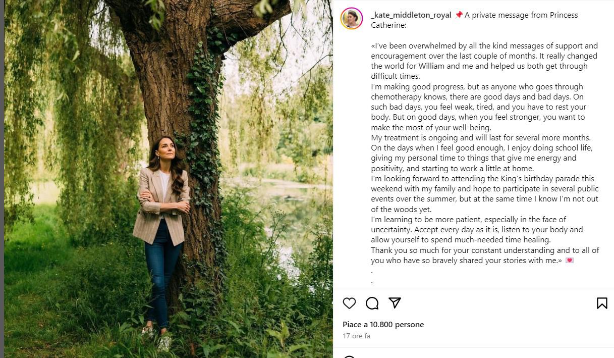 Kate Middleton e la foto nel bosco che divide i fan: "E' intelligenza artificiale"