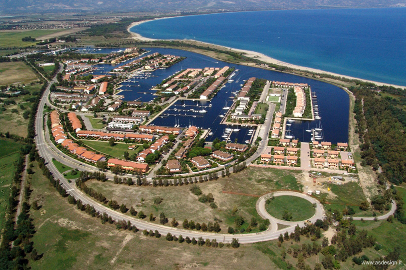 Veduta aerea dei Laghi di Sibari