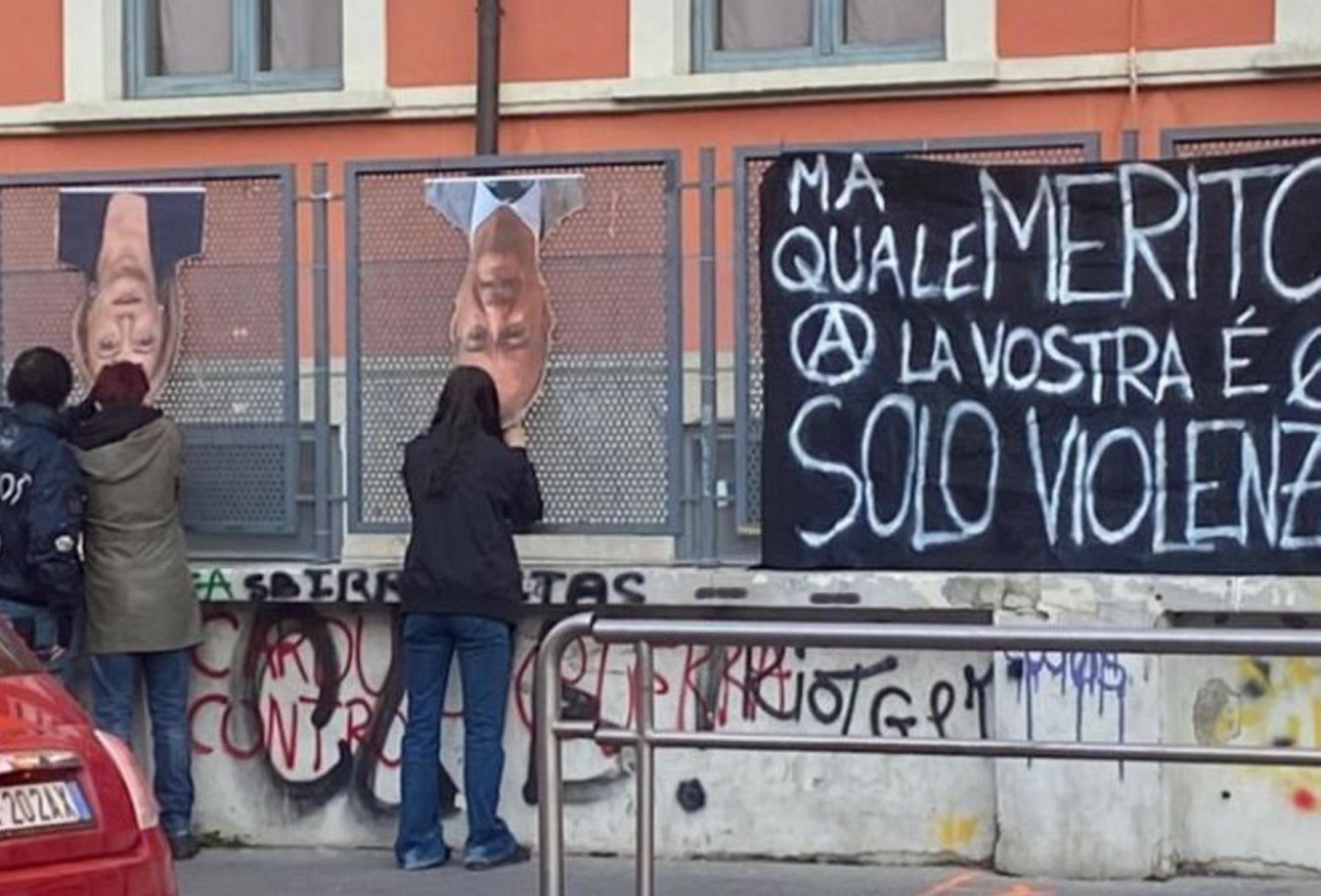 Liceo Carducci, preside condanna striscione: "No a curve violente"