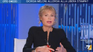 Lilli Gruber a Otto e mezzo: "Mai attaccata la famiglia di Giorgia Meloni"