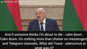 Lukashenko: "Non sto per morire, dovete soffrire con me" - Video