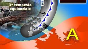 Maltempo diffuso sull'Italia, in arrivo la terza tempesta equinoziale