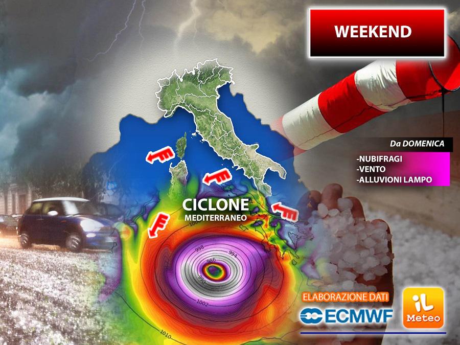 Maltempo in arrivo nel weekend 22-23 ottobre, rischio alluvioni: ecco dove