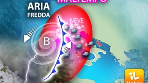 Maltempo nel ponte 8 dicembre: pioggia, vento e neve fino in pianura