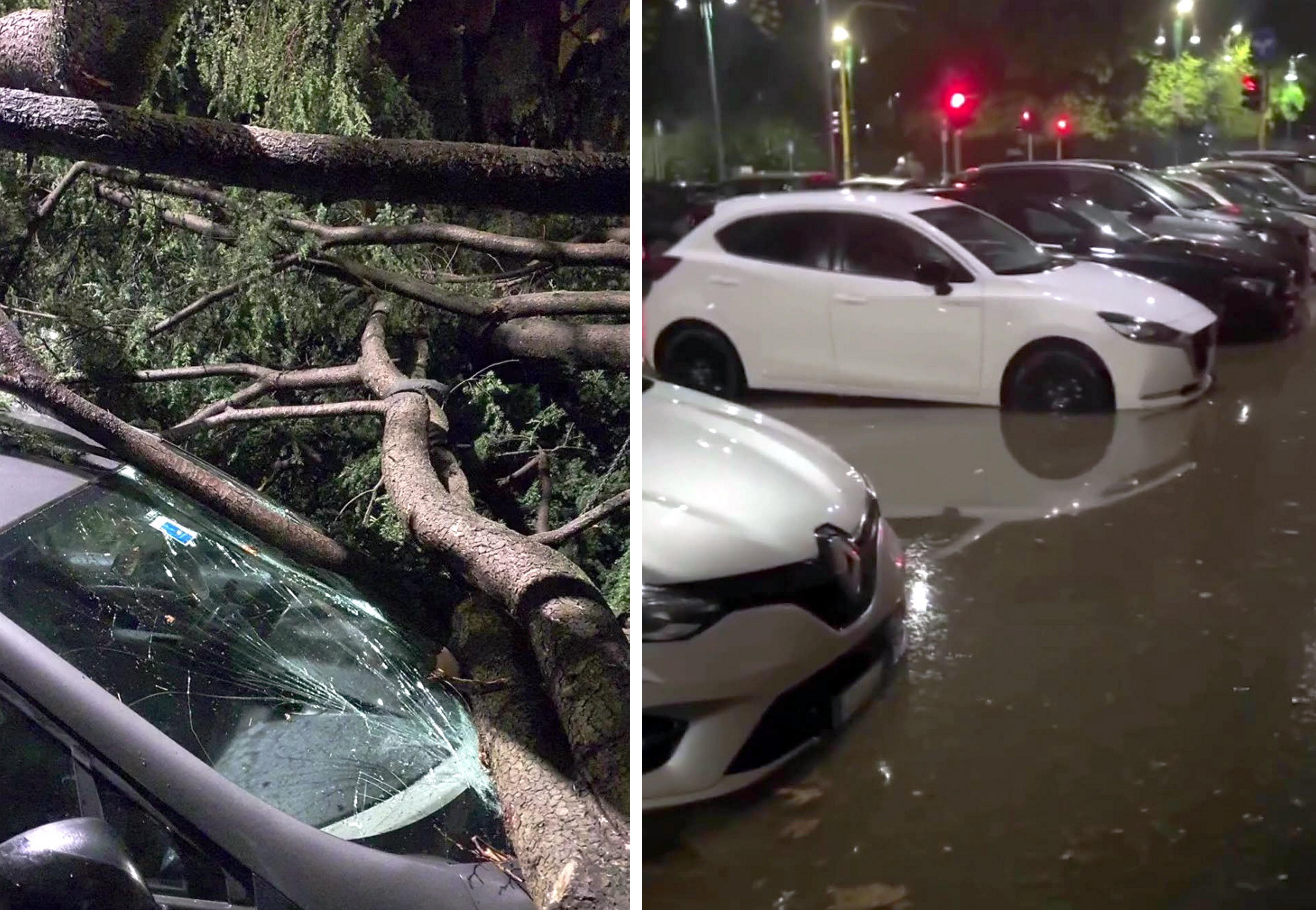 Maltempo si abbatte sulla Lombardia: bomba d'acqua, tromba d'aria e voragine