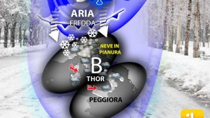 Maltempo sull'Italia con piogge, nubifragi e neve anche in pianura: è il ciclone Thor