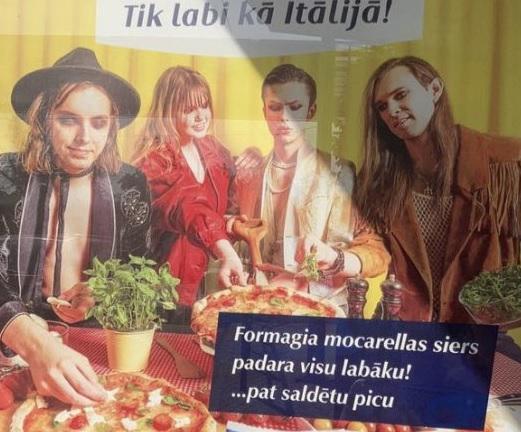 Maneskin, i sosia nella pubblicità della mozzarella..