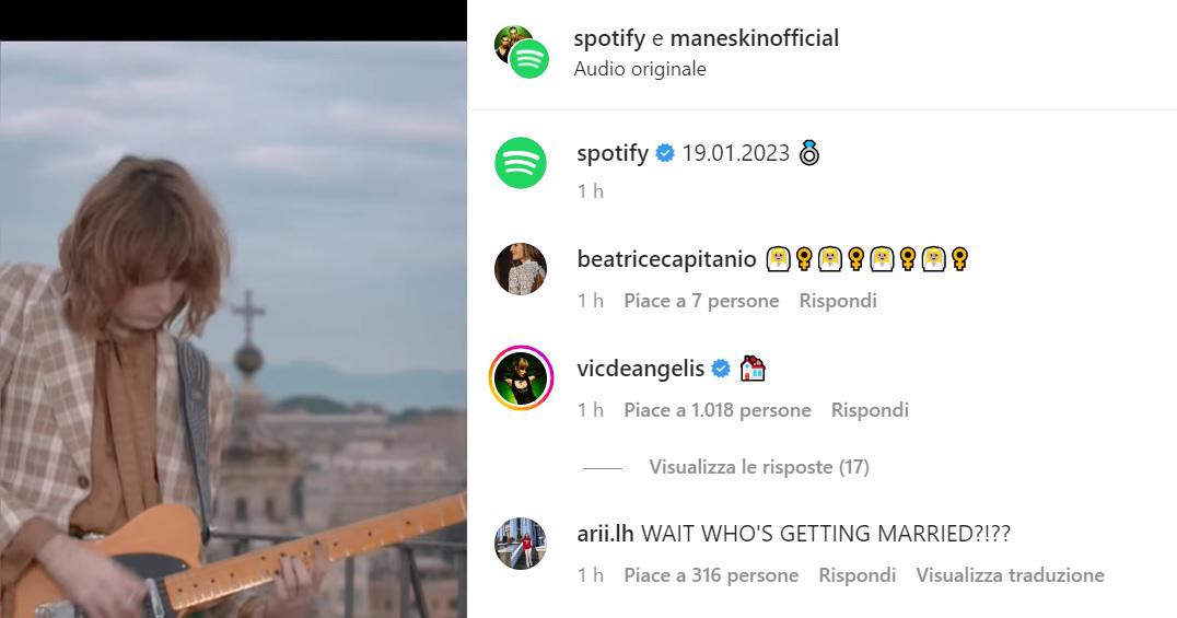 Maneskin, Thomas suona marcia nuziale su Instagram e fan in delirio: "Chi si sposa?"