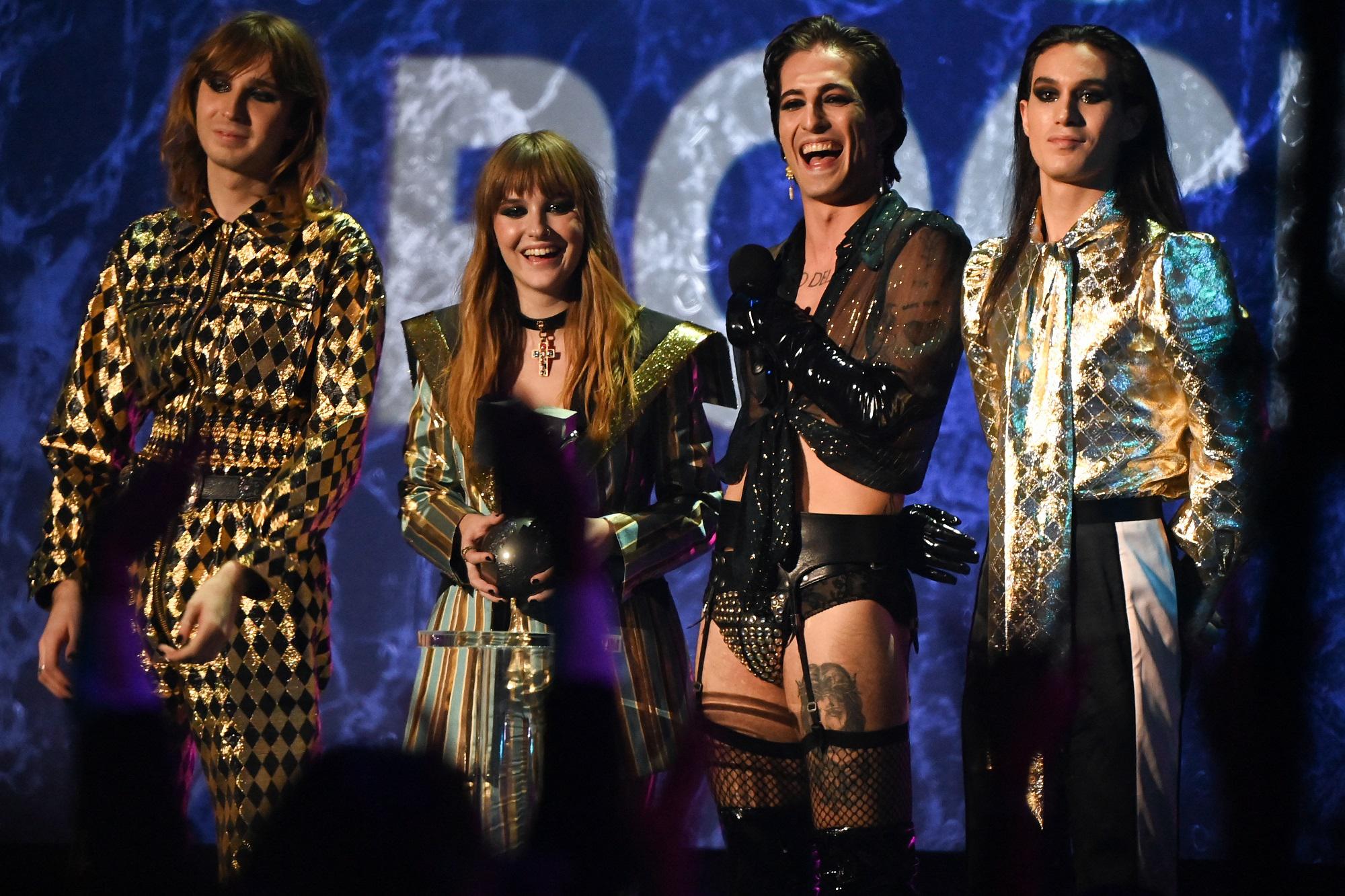 Maneskin, un'altra vittoria: miglior gruppo rock agli Ema