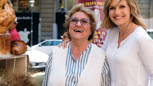 Maria Grazia Panella con Lorella Cuccarini