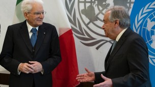 Mattarella a Guterres: "Interrompere spirale violenza"