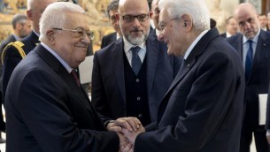 Mattarella riceve Mahmoud Abbas: "Subito due Stati due popoli"