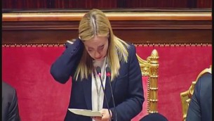 Meloni al Senato, la stoccata a Conte - Video