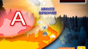 Meteo, anticiclone e pioggia sull'Italia