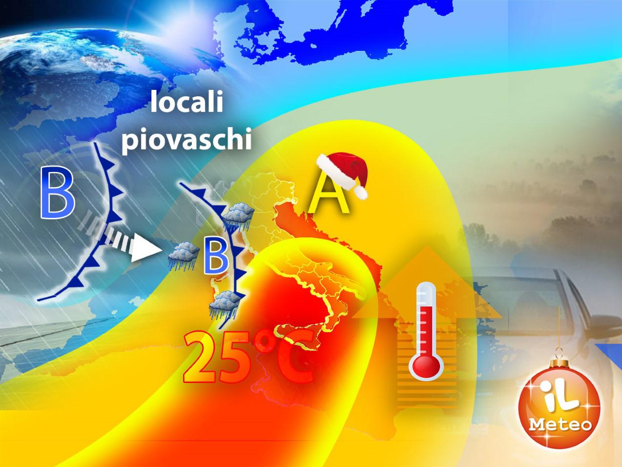 Meteo, con l'anticiclone di Natale torna il caldo sull'Italia