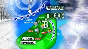 Meteo, il ciclone Thor porta l'inverno sull'Italia
