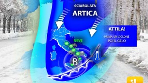 Meteo Italia, sciabolata di Attila al Centro-Sud: gelo nel weekend