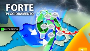 Meteo Italia, stop primavera: tornano temporali, vento e neve