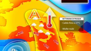 Meteo Italia verso Pasqua, caldo fino a venerdì 15 aprile
