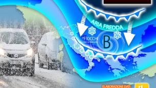 Meteo, maltempo e gelo sull'Italia: cosa succede