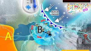 Meteo, neve e gelo in arrivo: torna l'inverno