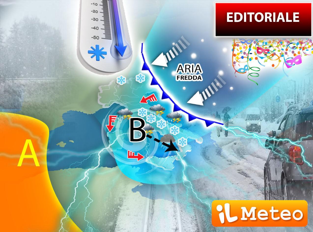 Meteo, neve e gelo in arrivo: torna l'inverno