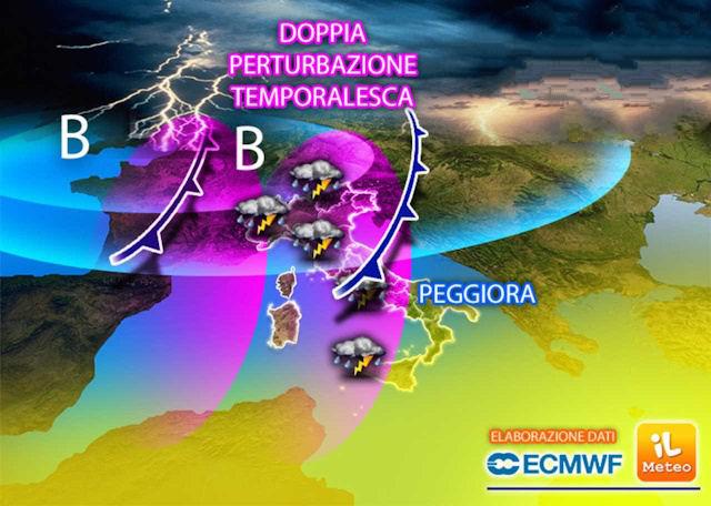 Meteo oggi Italia, arriva il maltempo con crollo termico: cosa succede entro il weekend