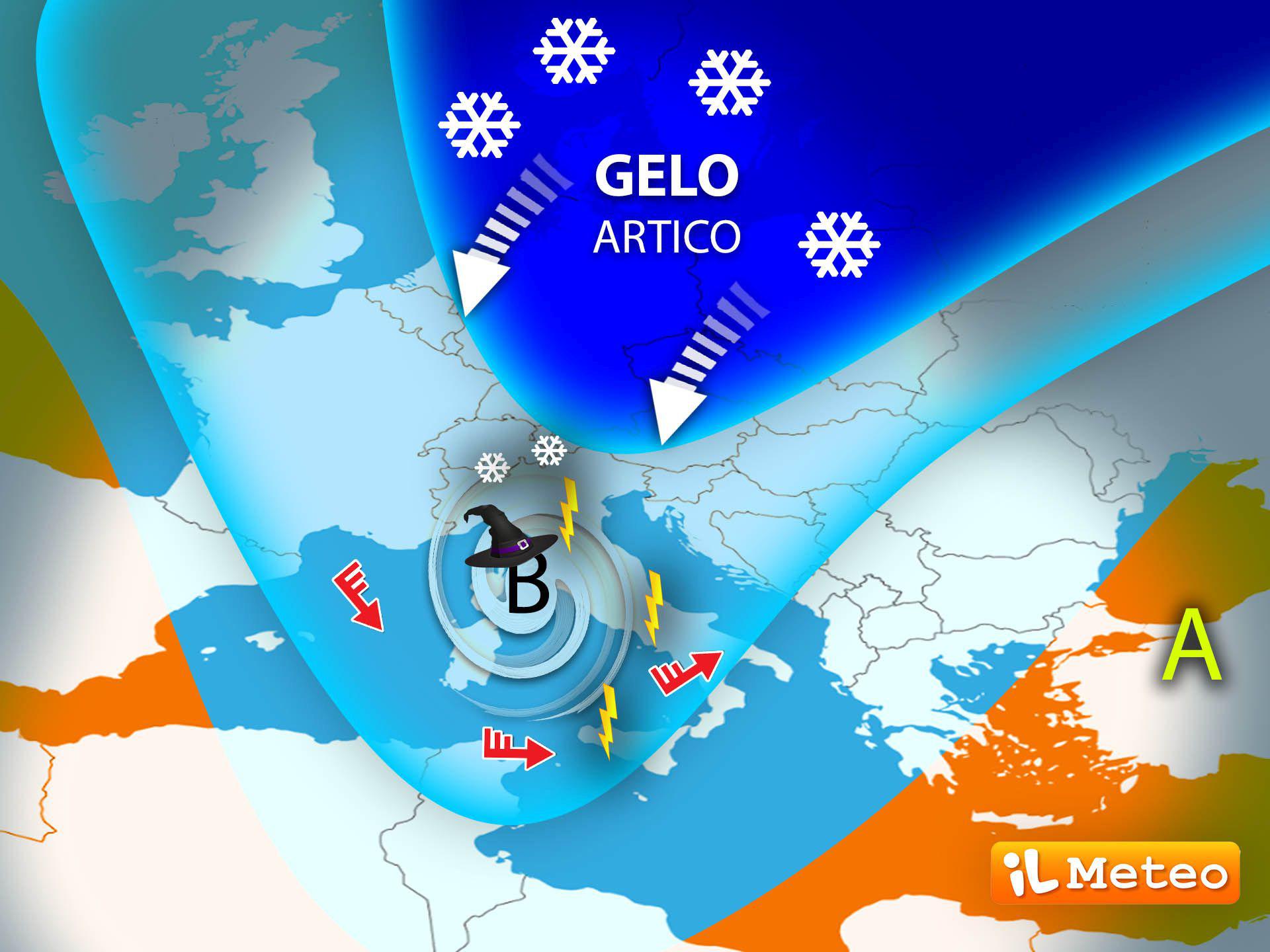 Meteo, si cambia: in arrivo ciclone dell'Epifania, poi gelo artico