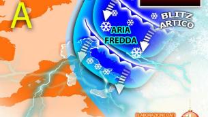 Meteo, stop al caldo: arrivano pioggia, freddo e neve