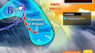 Meteo, tornano pioggia e freddo dopo il weekend: ecco dove